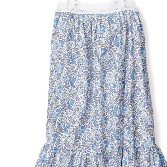 Floral Blue Kids Casual Dress - Picture 3 of 10
